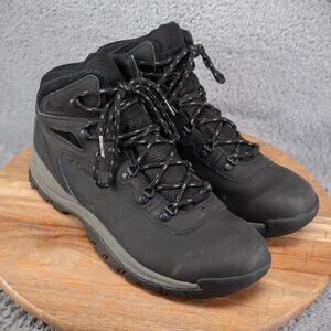 Mens 12 Columbia Waterproof Boots Black Suede Hiking Shoes Yoncalla YM5198-010